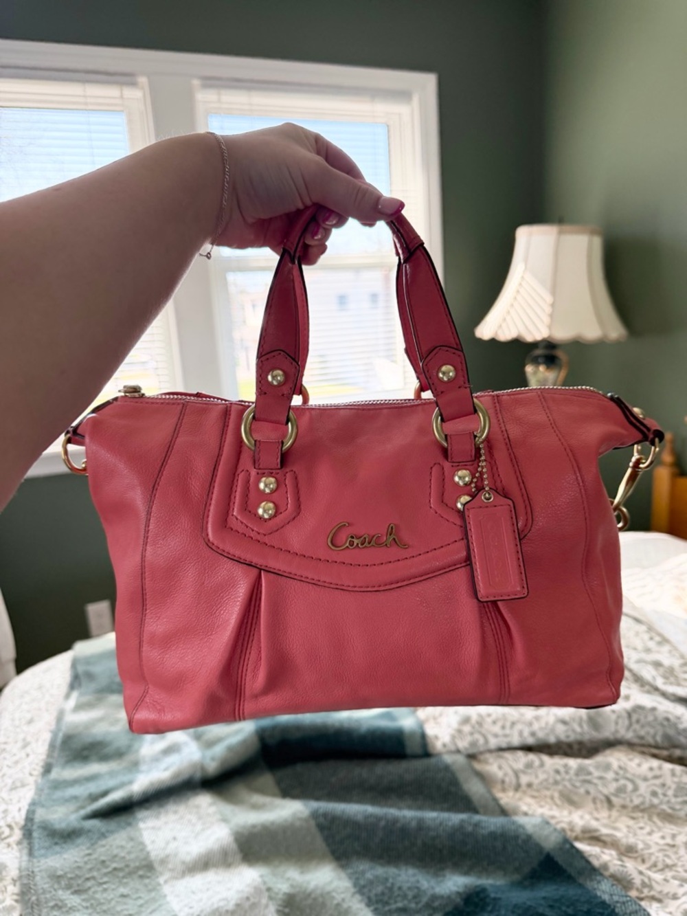 Coach Ashley Coral Shoulder Bag - Picture 5 of 7